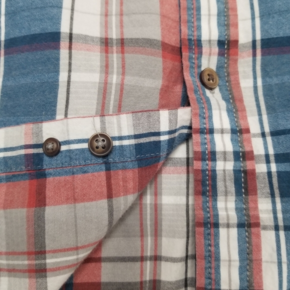 G.H Bass & Co. Mens Size XL Button down Shirt Blue, red and grey. - Picture 6 of 6
